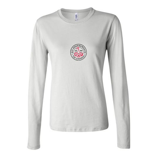BELLA CANVAS Women’s AFC Bournemouth Soccer Logo Jersey Long Sleeve Tee