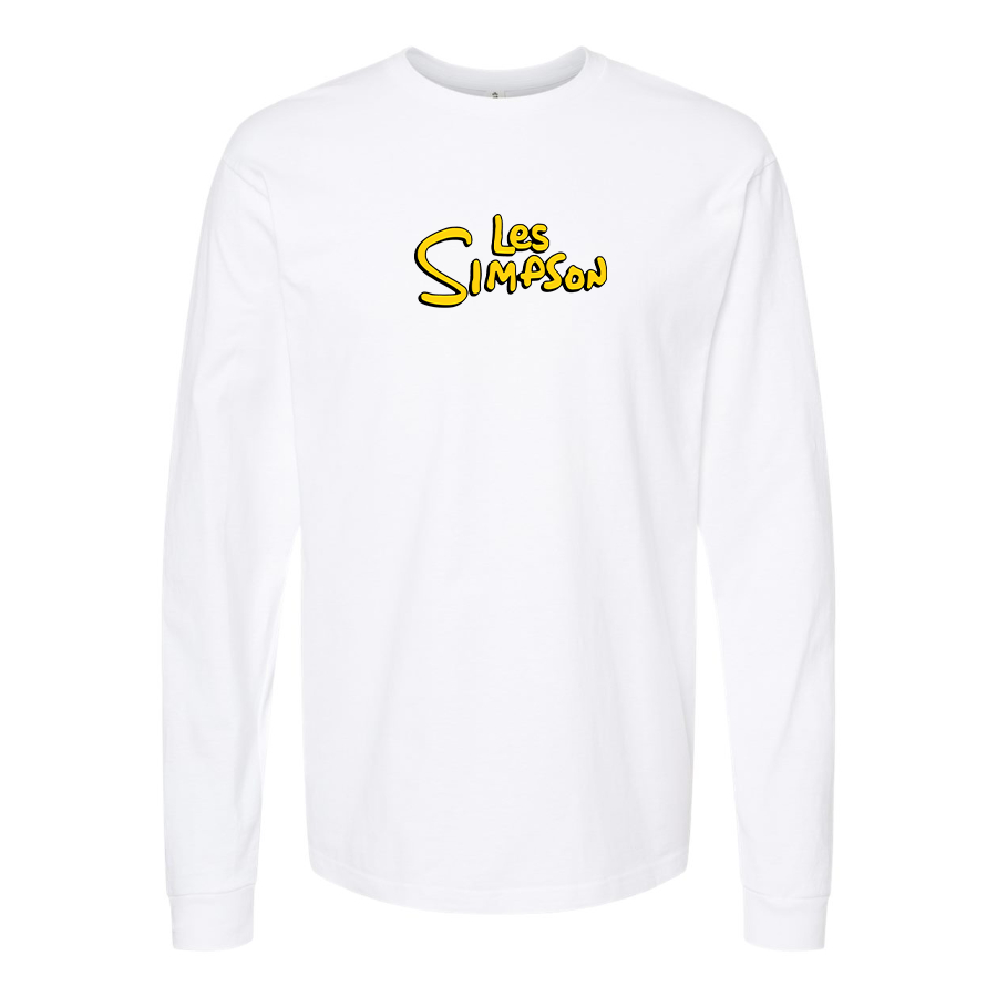Men's Les Simpson Logo Long Sleeve T-Shirt