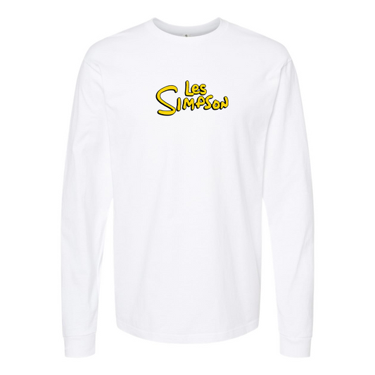 Men's Les Simpson Logo Long Sleeve T-Shirt