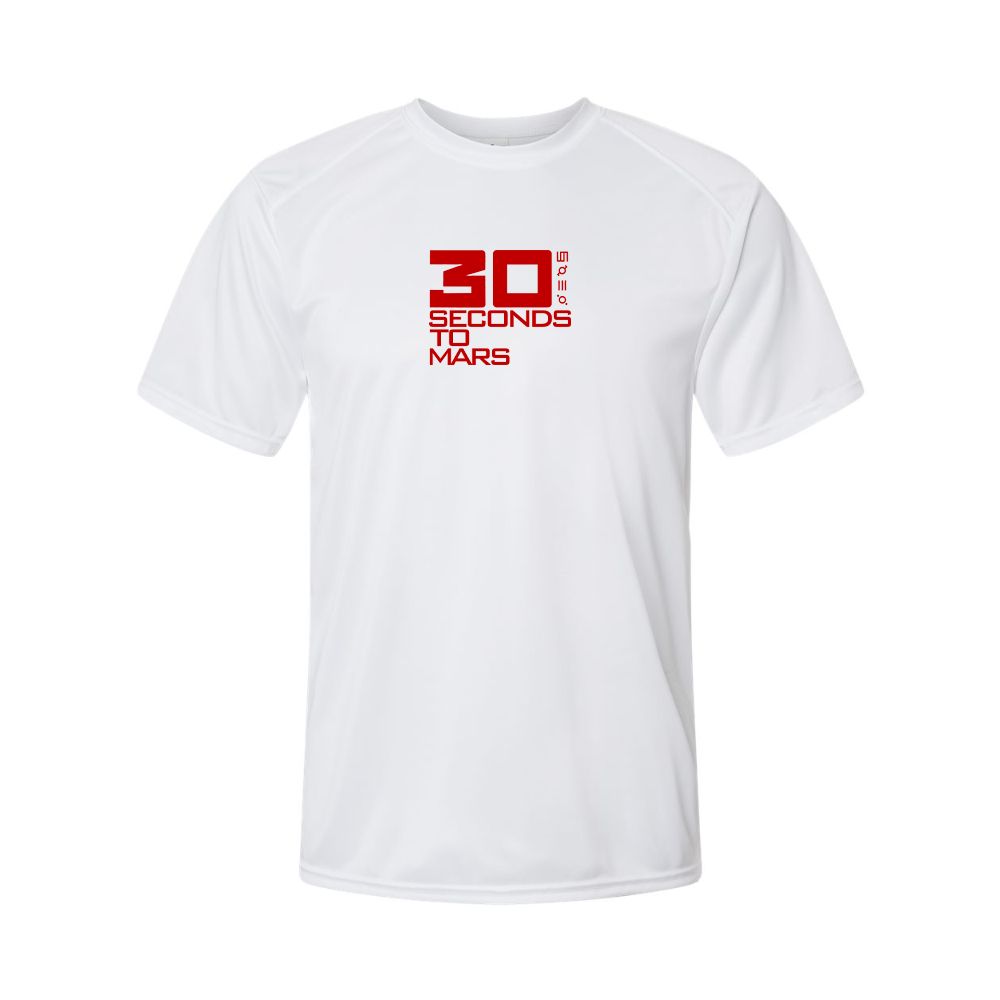 Men's 30 Seconds To Mars Logo Polyester T-Shirt