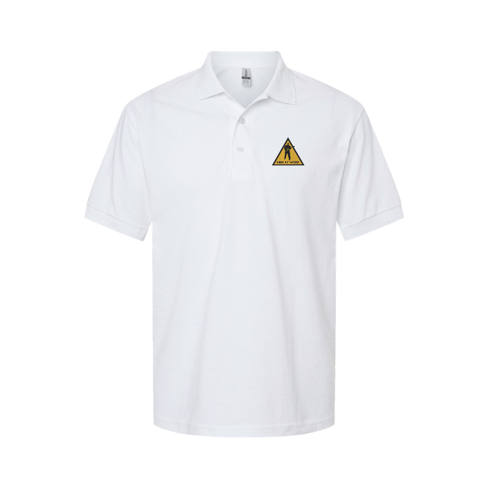 Men's Men at Work Logo Dry Blend Polo