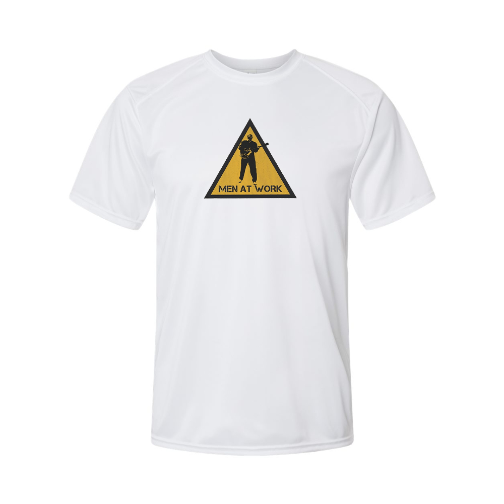 Men's Men at Work Logo Polyester T-Shirt