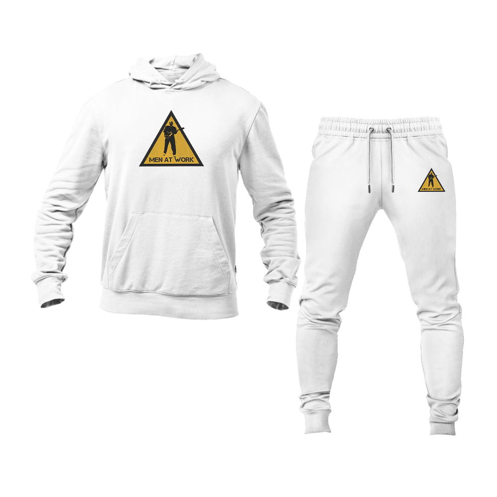 Men's Men at Work Logo Hoodie Joggers Set