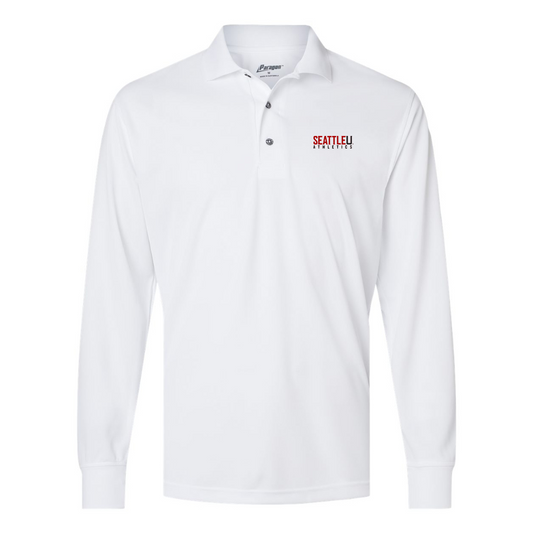 Men's Seattle Redhawks Logo Paragon Prescott Long Sleeve Polo