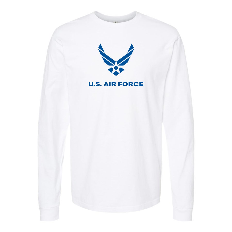 Youth US Airforce Logo Cotton Long Sleeve T-Shirt