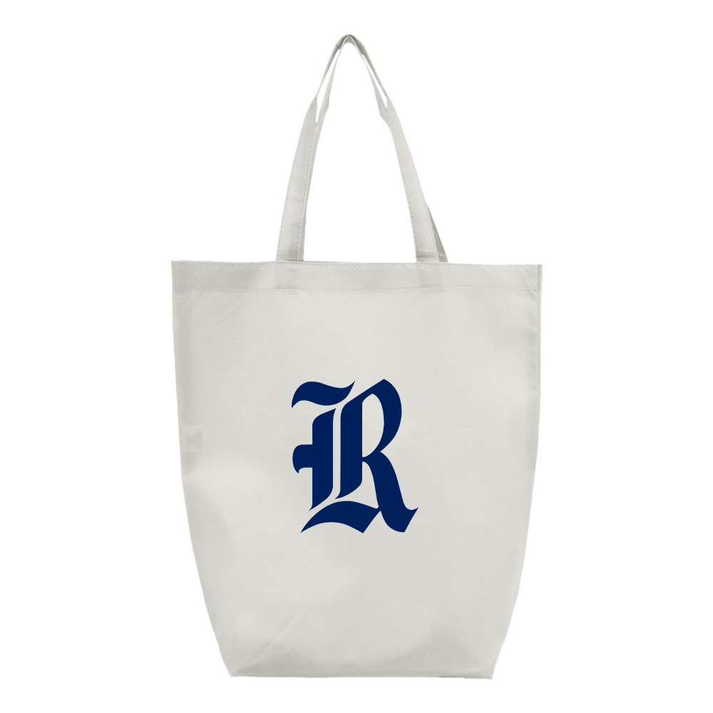 Rice Owls Logo Q-Tees Non-Woven Gusset Bottom Tote
