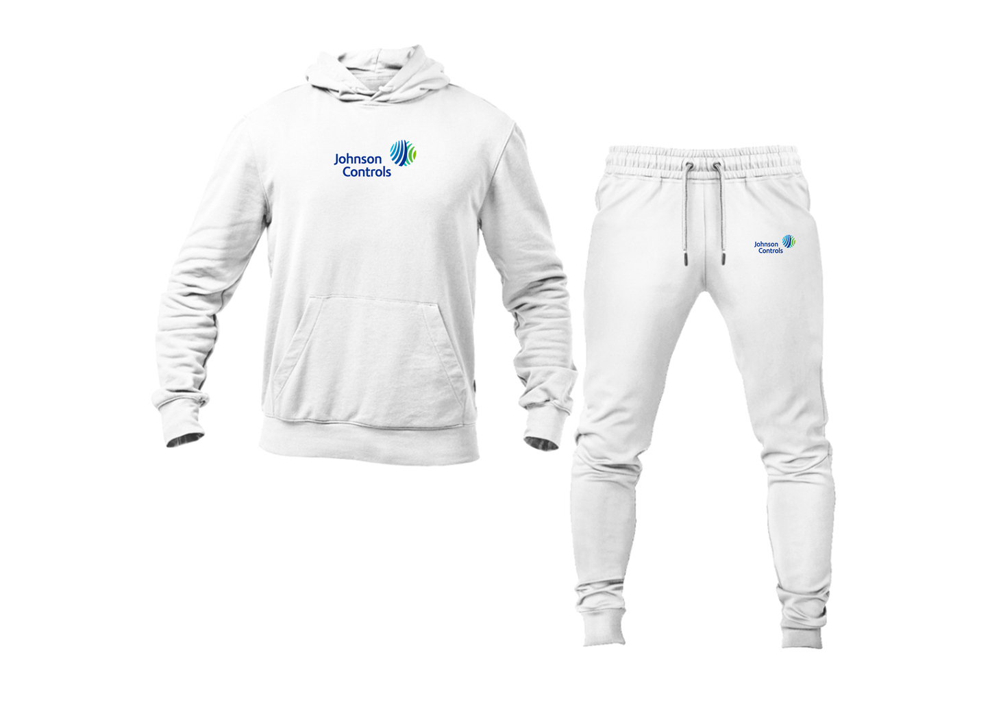 Men's Johnson-Controls Logo Hoodie Joggers Set