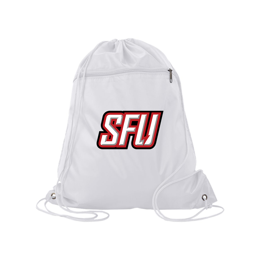 Saint Francis Red Flash Logo Q-Tees - Polyester Cinchpack