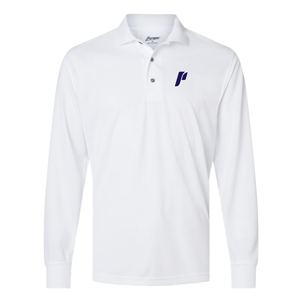 Men's Portland Pilots Logo Paragon Prescott Long Sleeve Polo