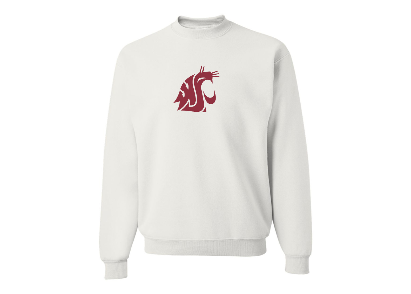 Men's Washington State Cougars JERZEES NuBlend Crewneck Sweatshirt