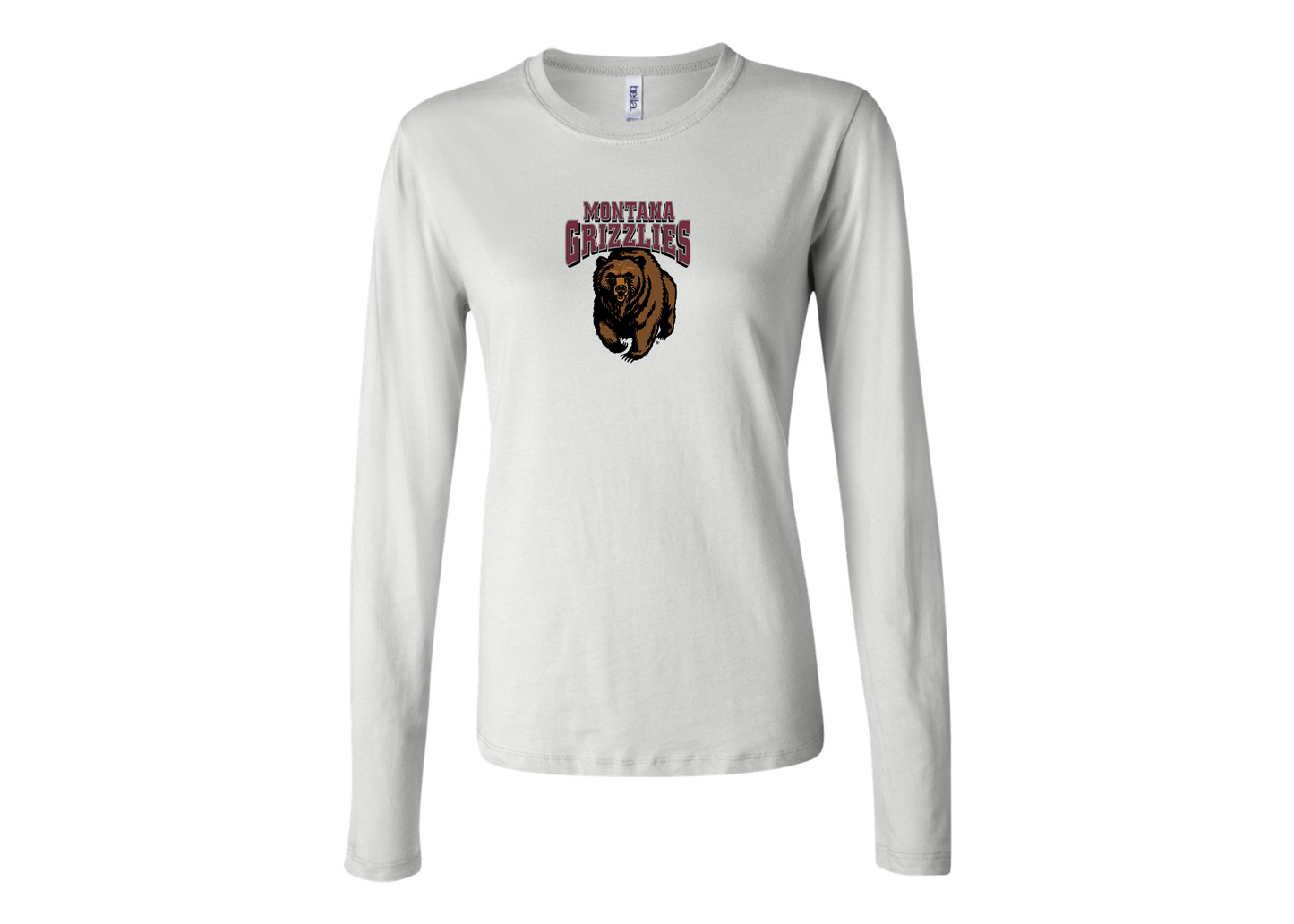 BELLA CANVAS Women’s Montana Grizzliesl Jersey Long Sleeve Tee