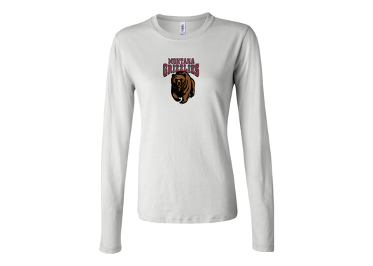 BELLA CANVAS Women’s Montana Grizzliesl Jersey Long Sleeve Tee