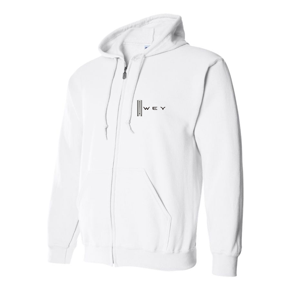 Men's WEY Logo Zipper Hoodie