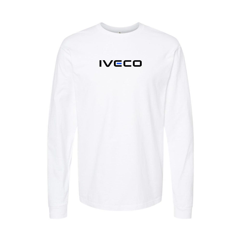Youth Iveco Logo Cotton Long Sleeve T-Shirt