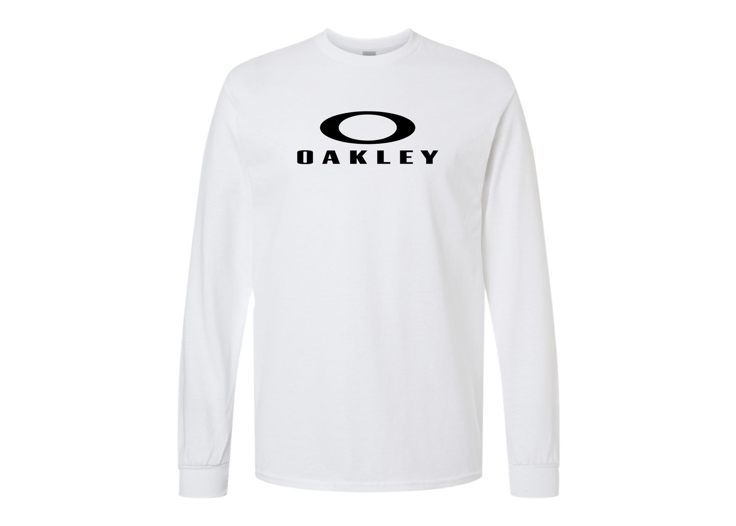 Men's Oakley Logo Gildan Heavy Cotton Long Sleeve T-Shirt