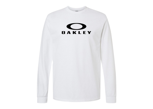 Men's Oakley Logo Gildan Heavy Cotton Long Sleeve T-Shirt
