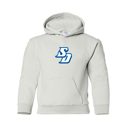 Youth San Diego Toreros Logo Gildan Heavy Blend  Hooded Sweatshirt