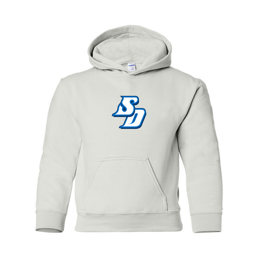 Youth San Diego Toreros Logo Gildan Heavy Blend  Hooded Sweatshirt