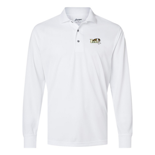 Men's Siena Saints Logo Paragon Prescott Long Sleeve Polo
