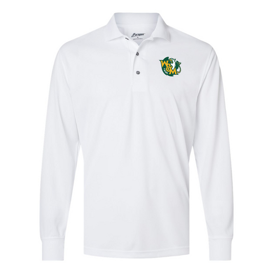 Men's William and Mary Tribe Paragon Prescott Long Sleeve Polo