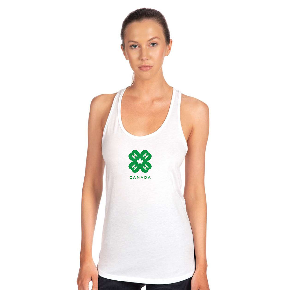 Women's 4H Canada Logo Next Level Ideal Racerback Tank