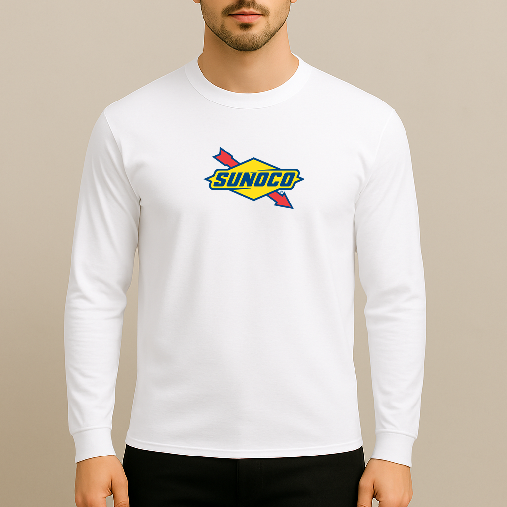 Men's Sunoco Gas Station Long Sleeve T-Shirt