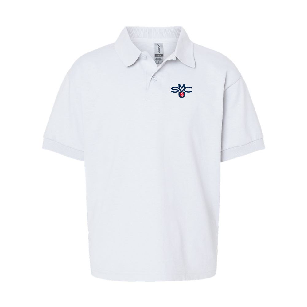 Youth Saint Marys Gaels Logo Gildan Dry Blend Jersey Polo
