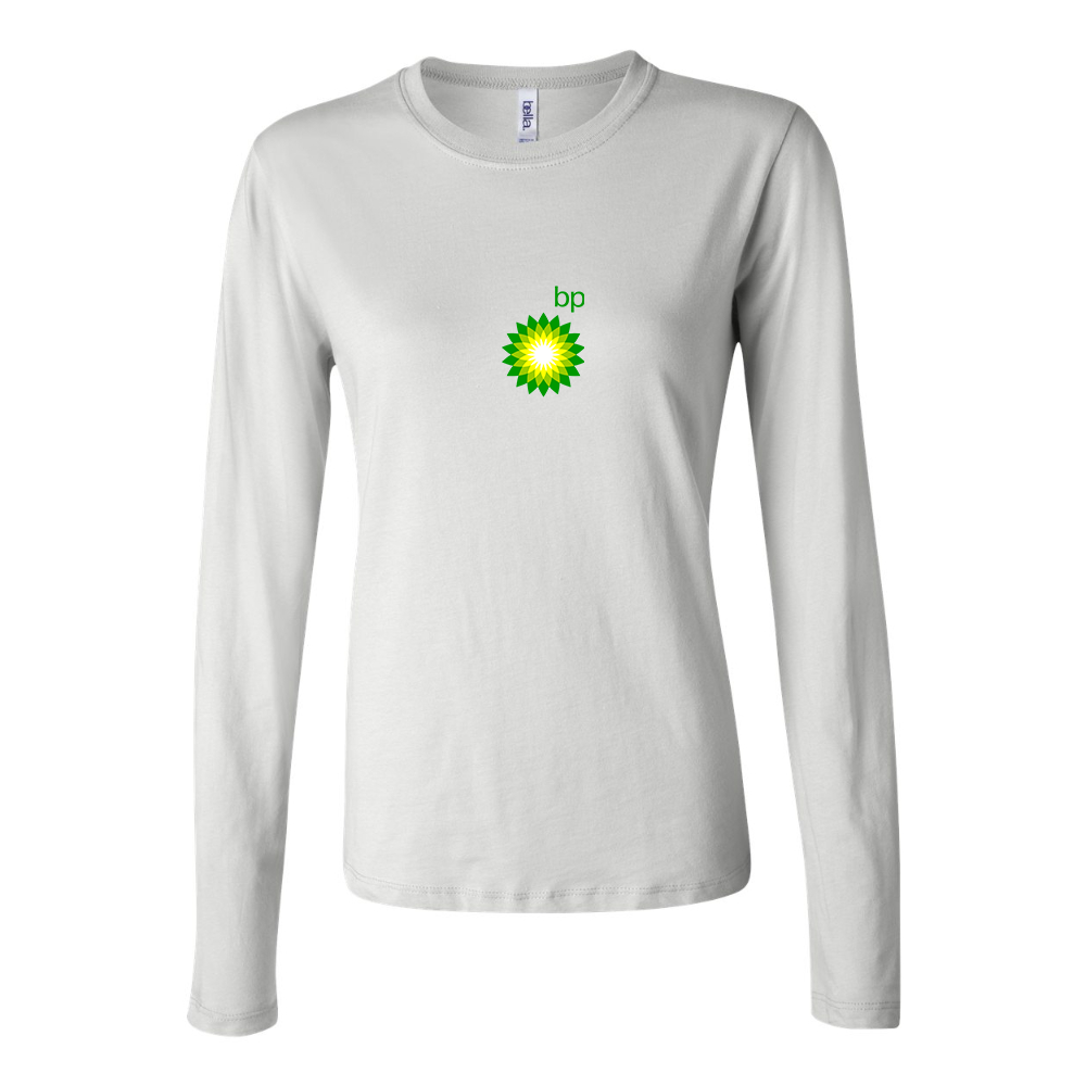 BELLA CANVAS Women’s BP Oil Logo Jersey Long Sleeve Tee