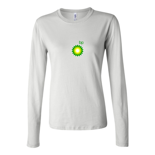 BELLA CANVAS Women’s BP Oil Logo Jersey Long Sleeve Tee