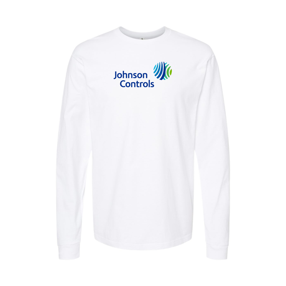 Men's Johnson-Controls Logo Long Sleeve T-Shirt