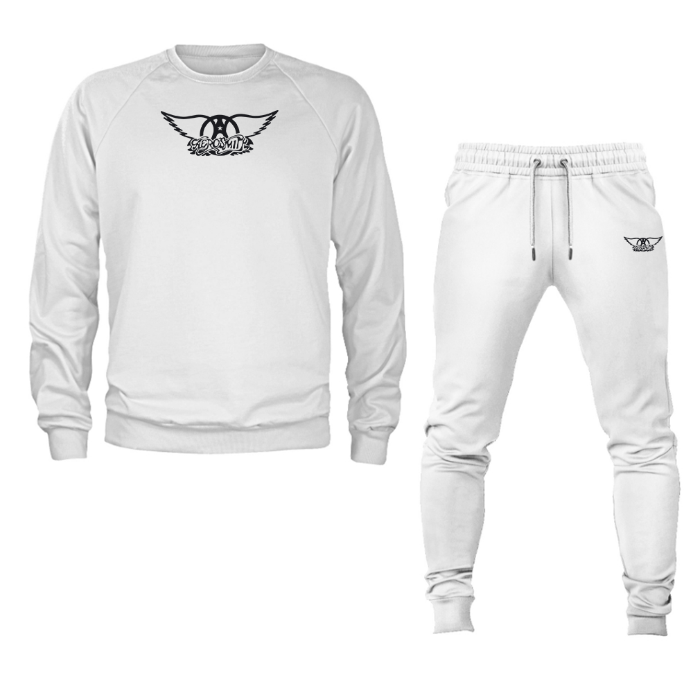 Men's Aerosmith Logo Crewneck Sweatshirt Joggers Suit