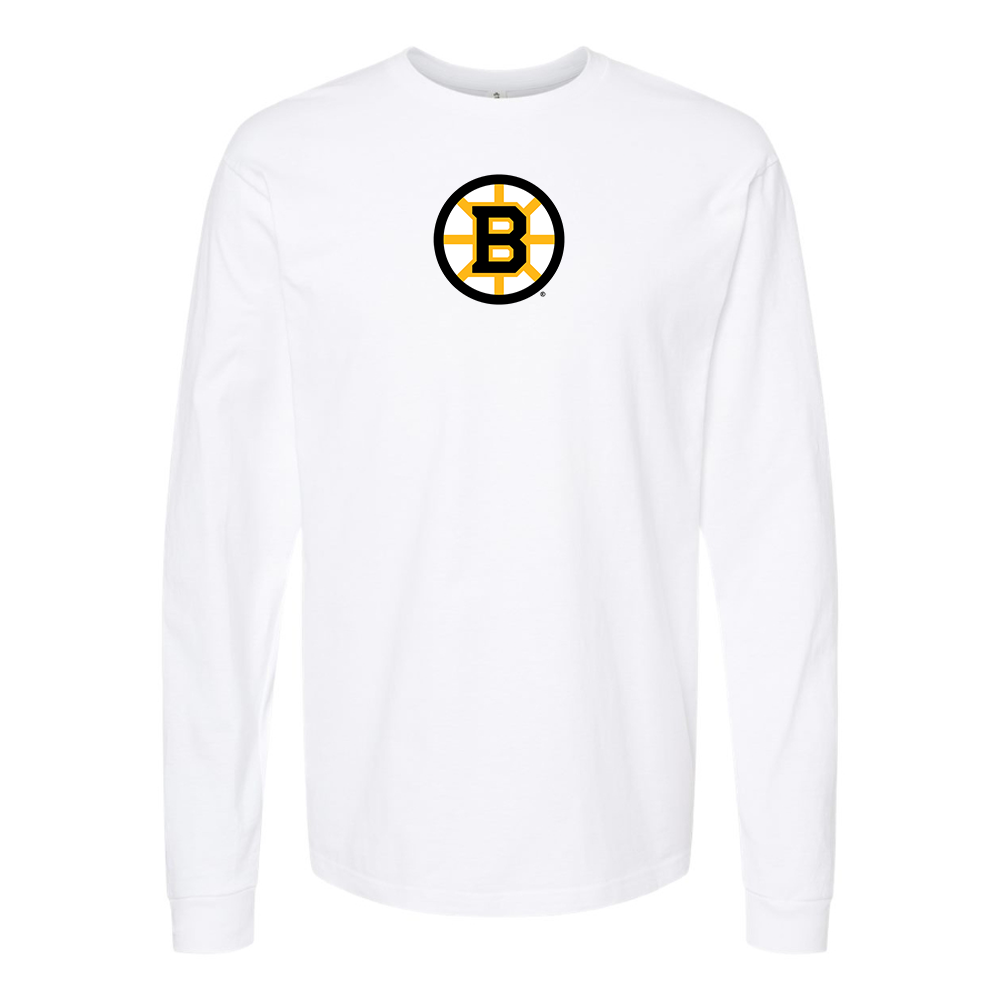 Men's Boston Bruins Logo Long Sleeve T-Shirt