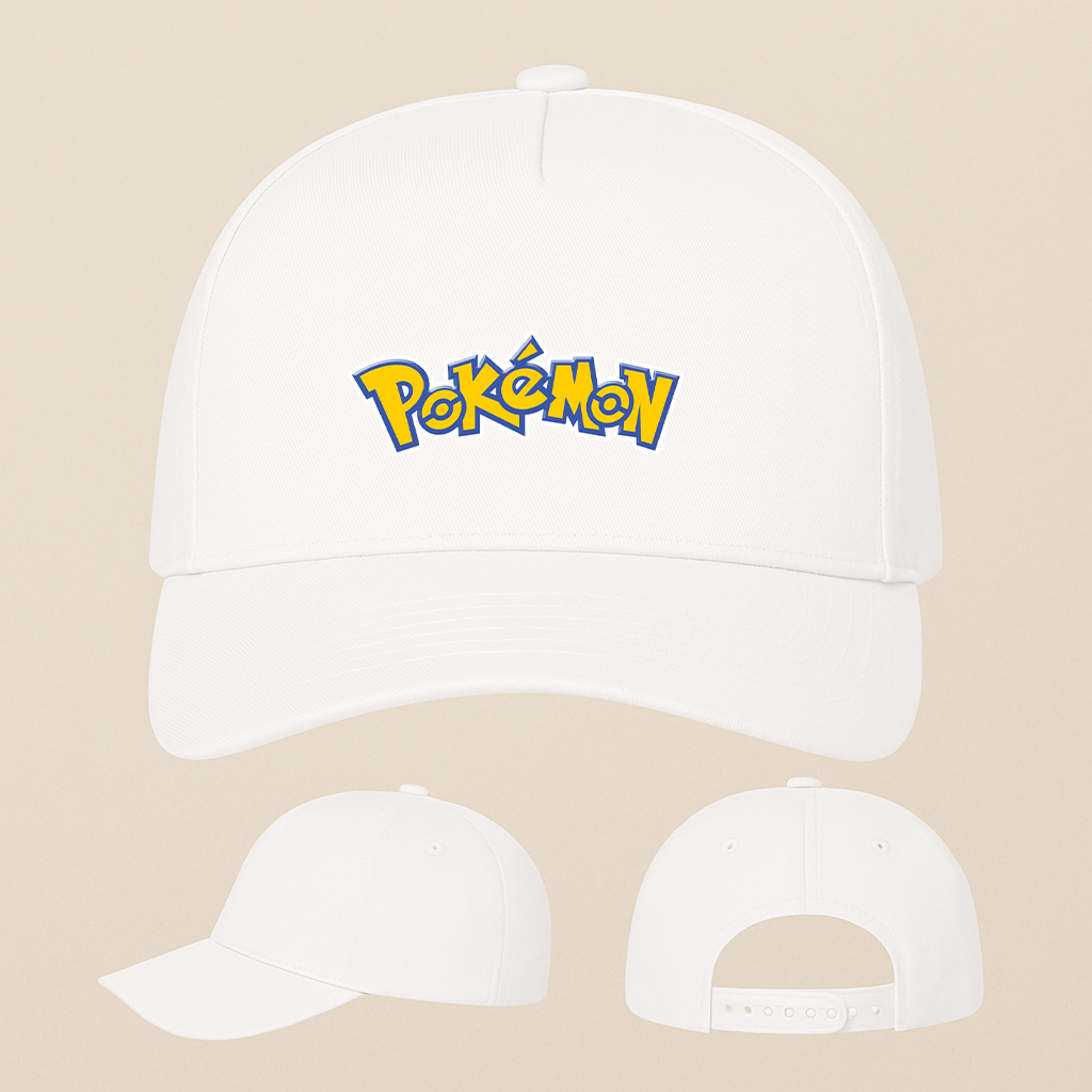 Pokemon Cartoon Five Panel Twill Snapback Cap