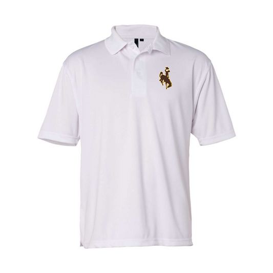 Men's Wyoming Cowboys Sierra Pacific Moisture Free Mesh Polo