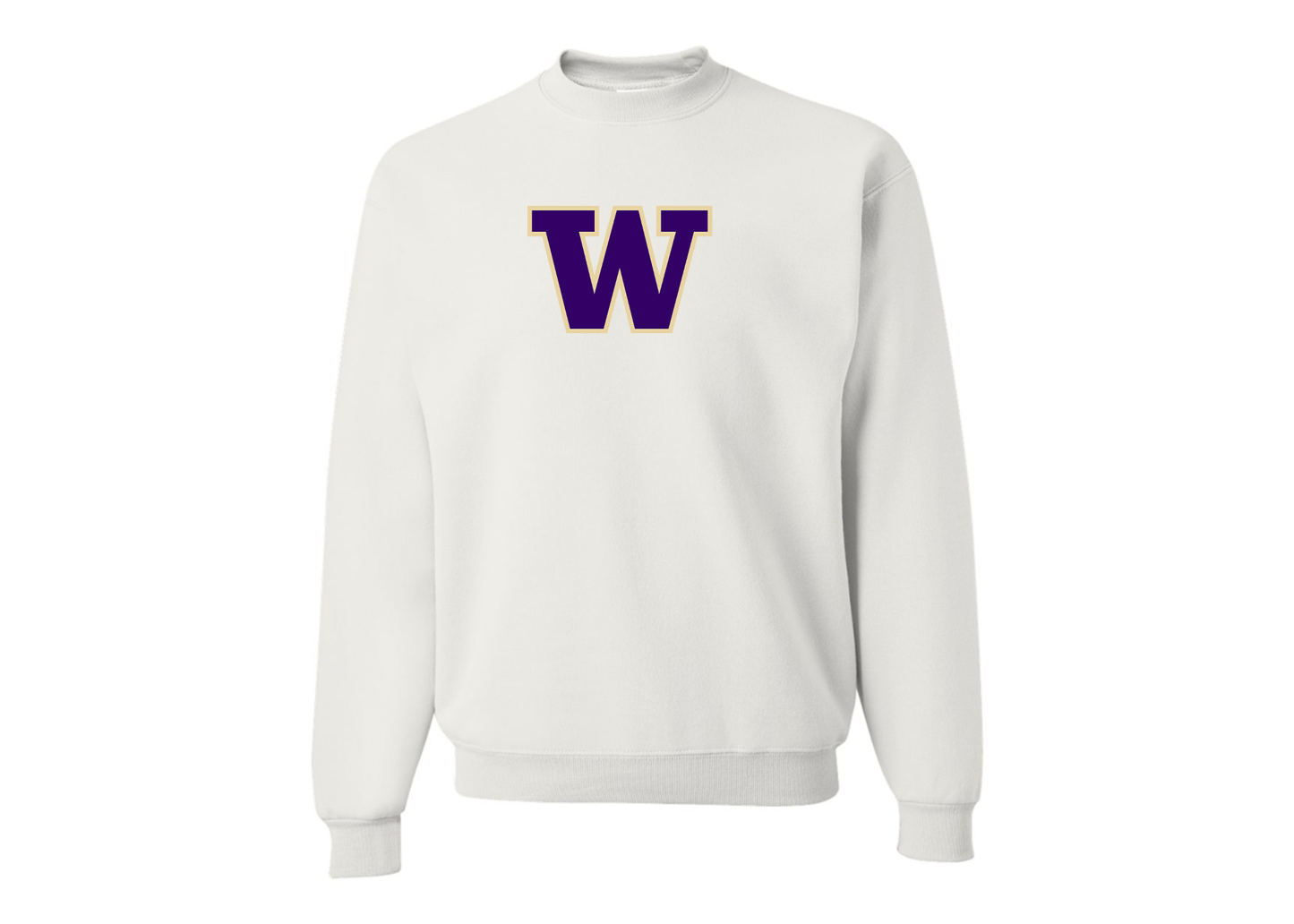 Men's Washington Huskies JERZEES NuBlend Crewneck Sweatshirt