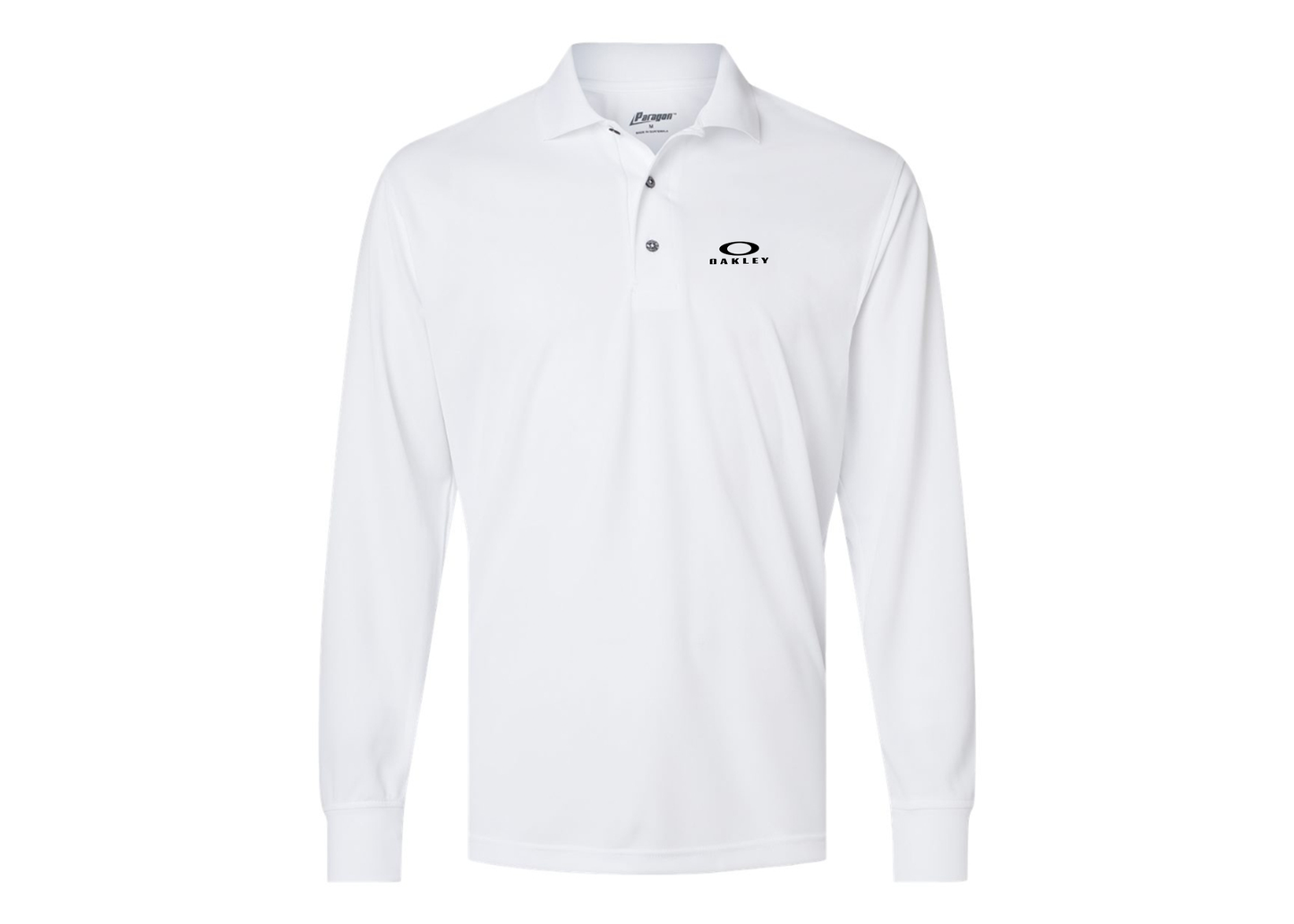 Men's Oakley Logo Paragon Prescott Long Sleeve Polo