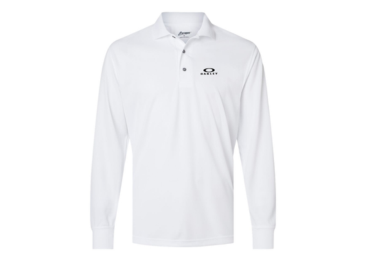 Men's Oakley Logo Paragon Prescott Long Sleeve Polo
