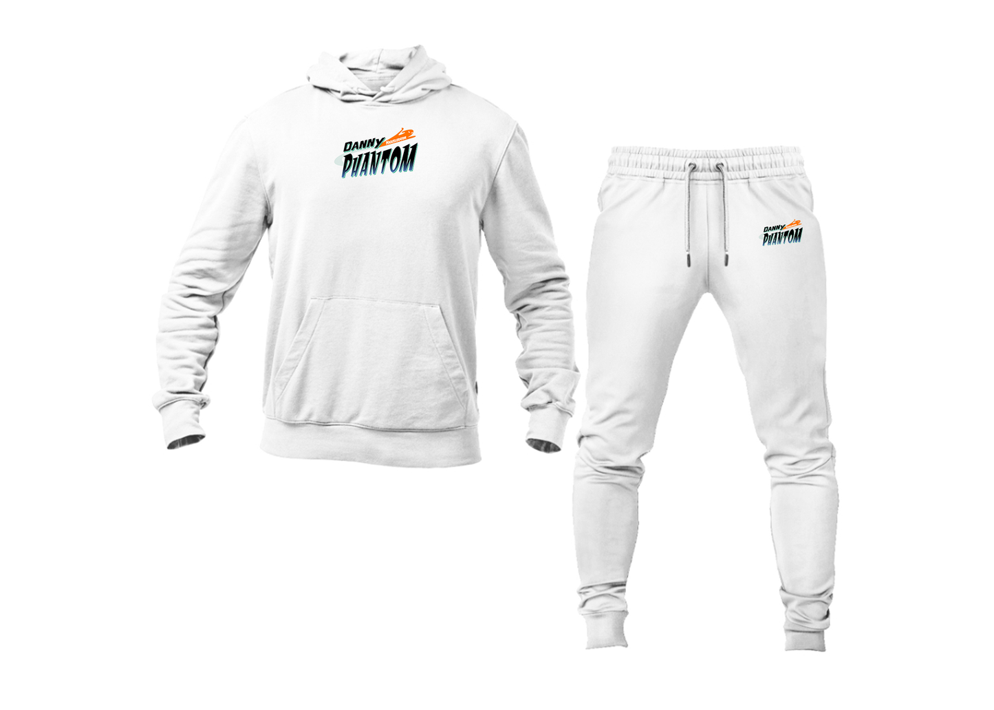 Men's Danny Phantom Logo Hoodie Joggers Set