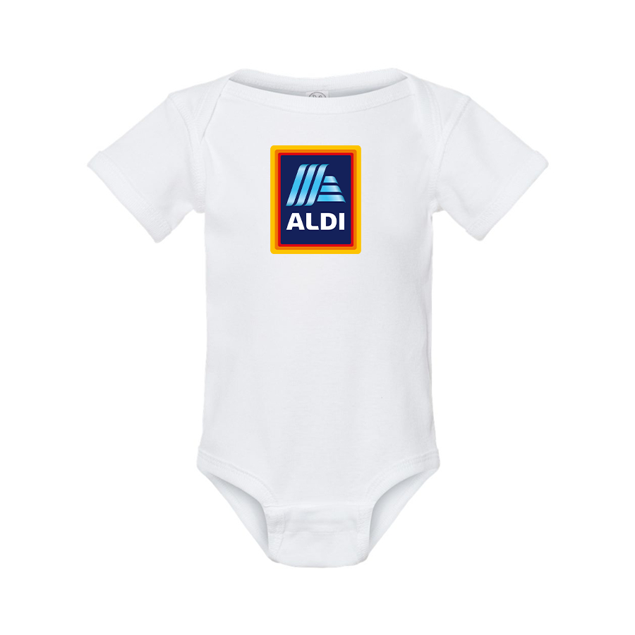 Aldi Logo Rabbit Skins Infant Baby Rib Bodysuit