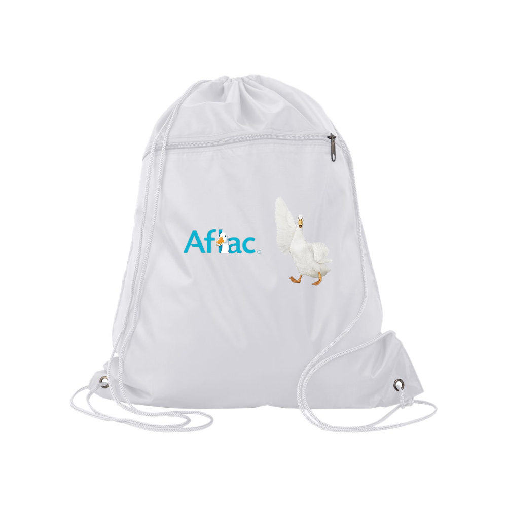 Aflac Logo and Duck Q-Tees - Polyester Cinchpack