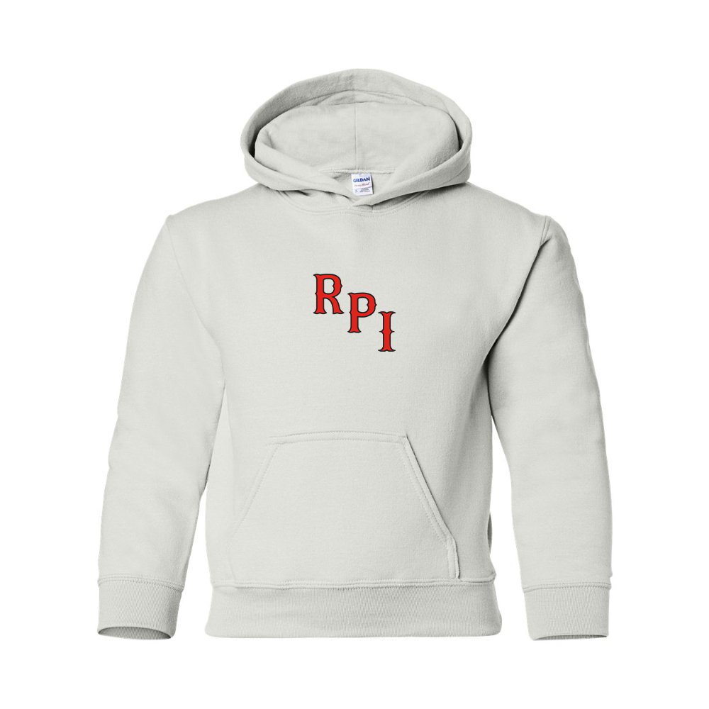 Youth RPI Engineers Logo Gildan Heavy Blend  Hooded Sweatshirt