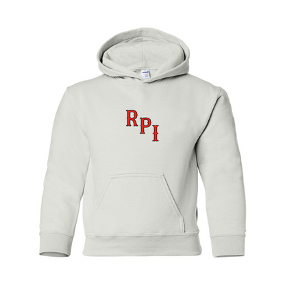 Youth RPI Engineers Logo Gildan Heavy Blend  Hooded Sweatshirt