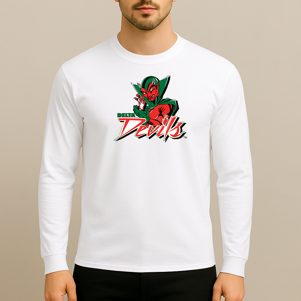 Men's MVSU Delta Devils Logo Long Sleeve T-Shirt