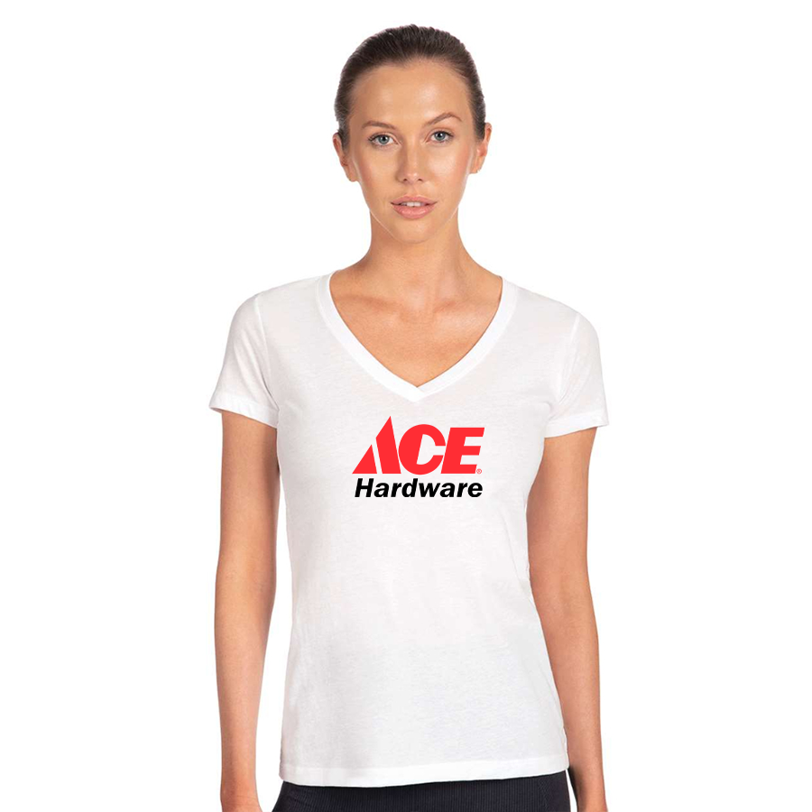 Women's ACE Hardware Logo  Next Level V-Neck T-Shirt