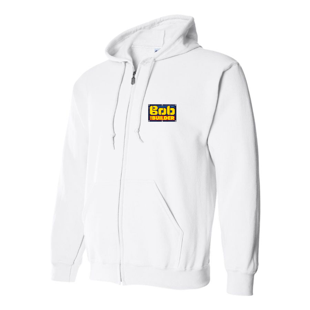 Men's Bob the Builder Logo Zipper Hoodie