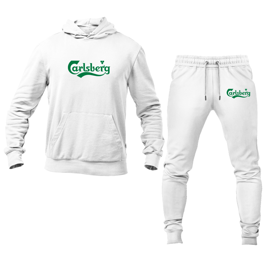 Men's Carlsbery Logo Hoodie Joggers Set