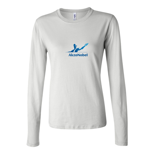BELLA CANVAS Women’s AkzoNobel Logo Jersey Long Sleeve Tee