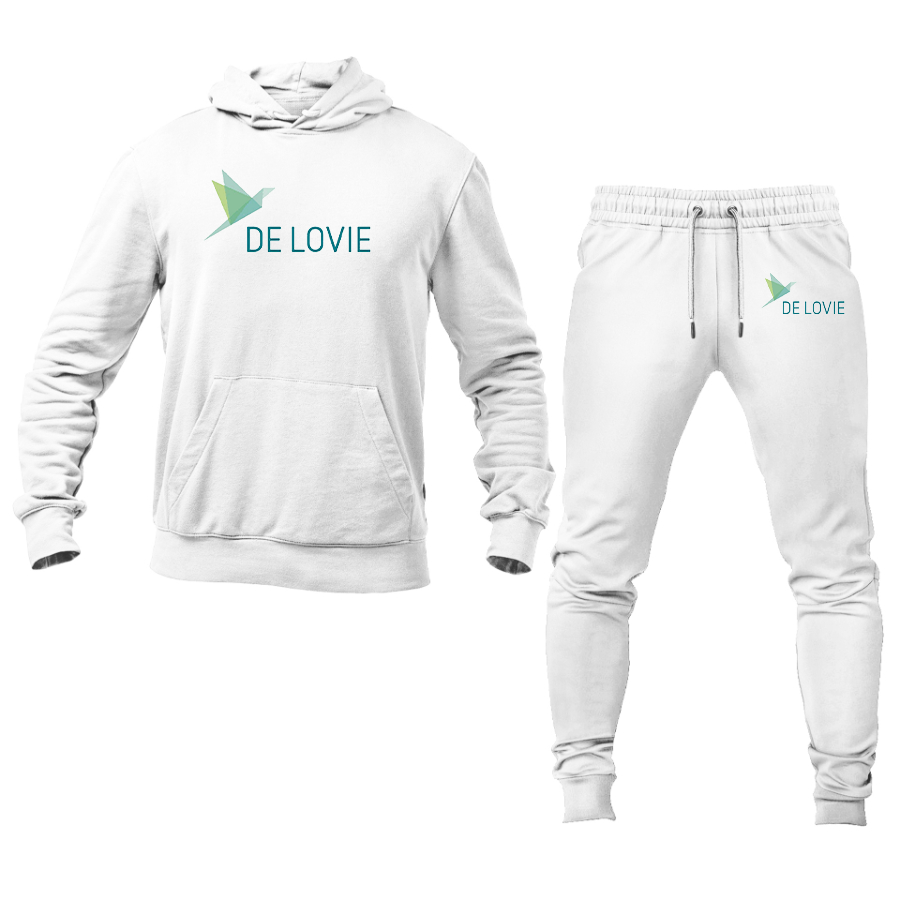 Men's De Lovie Logo Hoodie Joggers Set