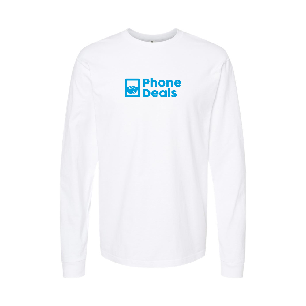 Youth MrPhoneDeals Logo Cotton Long Sleeve T-Shirt