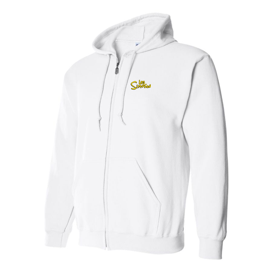 Men's Les Simpson Logo Zipper Hoodie